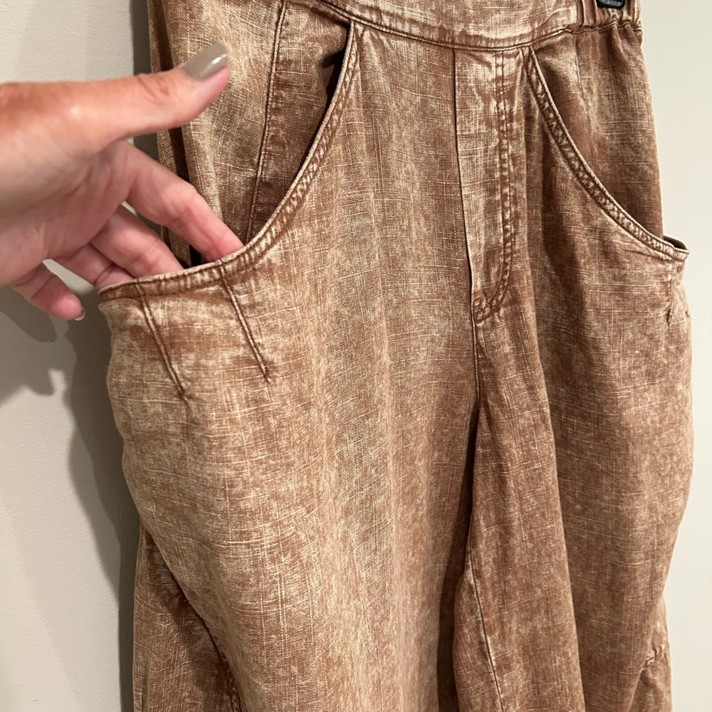 Free People High Road Washed Pull-On Barrel Pants XS